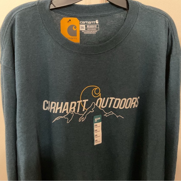 Carhartt Blue Long Sleeve Shirt Size 2XL NWT - Picture 5 of 7